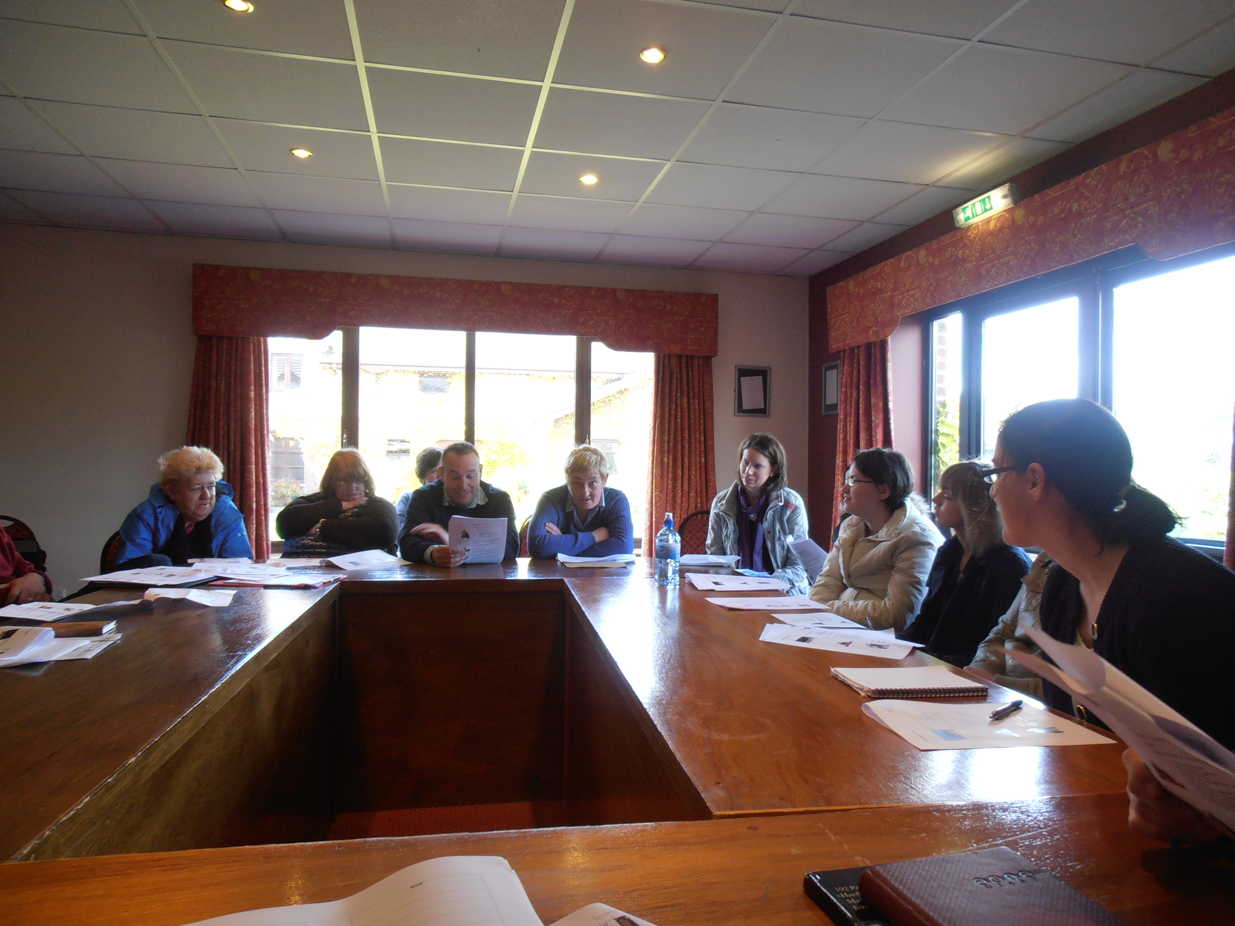Members of IRN steering group committee at April meeting in Limerick.